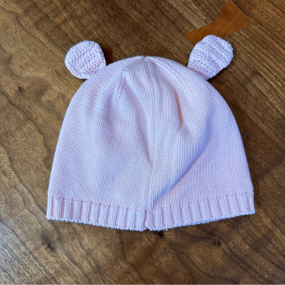 Pottery Barn Kids Knitted Light Pink Blanket, Hat And Socks. Size 6-12 M. - Picture 8 of 14